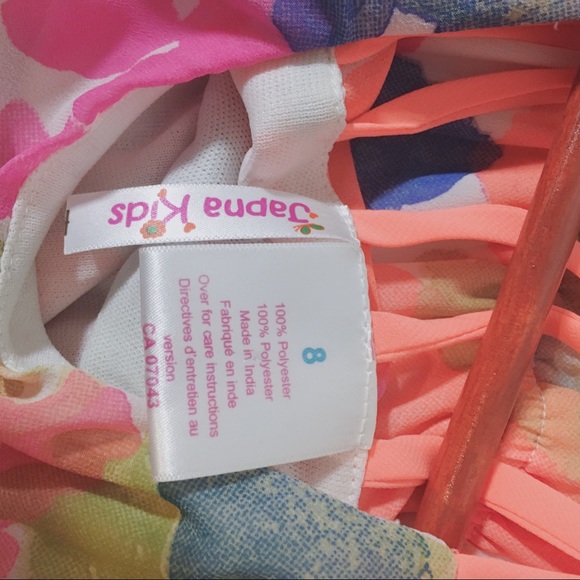 Kids Long Summer Dress Size 8 - Picture 3 of 4